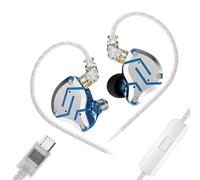 KZ ZS10 Pro Type-C Écouteurs de jeu, écouteurs intra-auriculaires USBC, écouteurs IEM avec pilotes 4BA et 1DD, écouteurs filaires KZ HiFi IEM avec écouteurs amovibles