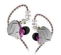 KZ ZSN Pro Écouteurs Intra-Auriculaires en métal avec Technologie Hybride 1BA+1DD HiFi Bass Écouteurs Intra-Auriculaires antibruit (Pas de Micro, Violet)…