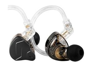 KZ ZSN PROX Écouteurs Filaires, IEMs 1DD+1BA, Noir, Jack 3,5mm sans micro | in ear monitors 1DD+1BA, coque zinc et résine, câble détachable 2 broches 0,75 mm, 112 dB, 25 ohms, 7 Hz-40 kHz, 3,5 mm