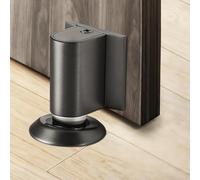 KZARYVEXIS Magnétique en Métal Butée de Porte, Arrêts de Portes avec Adhésif et Vis, Cale Porte Réglable en Hauteur, Bloc Porte Silencieux pour Tous les Sols Durs (Gris)