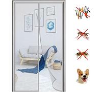 KZhanmy Moustiquaire Magnétique Porte,Fermeture Automatique Anti-Mouche Insectes Rideau Porte,Anti-Moustiquaire pour Porte de Balcon et Porte Patio.-Gray-A|| 140x200cm(55x78inch)