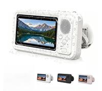 KZJXMH Enceinte Bluetooth sans Fil pour Salle De Bain, Support De Téléphone De Douche Étanche avec Rotation À 360° Et Fixation Murale pour Téléphones Portables De 4 À 6,8 Pouces(1PC)