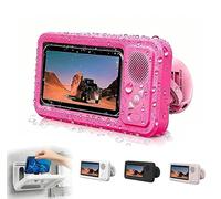 KZJXMH Enceinte Bluetooth sans Fil pour Salle De Bain, Support De Téléphone De Douche Étanche avec Rotation À 360° Et Fixation Murale pour Téléphones Portables De 4 À 6,8 Pouces(3PC)