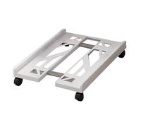 KZKZK Support de PC réglable for Sol, Support de Tour d'ordinateur avec 4 roulettes roulantes, Support Mobile for boîtier de PC de Jeu sur Tapis de Sol(White)