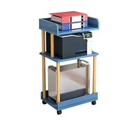 KZKZK Support de Rangement for Armoire hôte d'ordinateur, étagère d'organisation de Chariot hôte PC avec 2 Roues verrouillables, s'applique à la Chambre d'étude de Bureau(Color2,54x32.4x97.4cm)