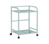 KZKZK Support de Tour, Chariot de Support à 2 Niveaux, Support de Sol sous Le Bureau, avec roulettes verrouillables for Accessoires informatiques de Bureau de Jeu(Green)