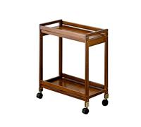 KZKZK Support de Tour d'ordinateur avec Roue de Frein, Support en Bois à 2 Niveaux, adapté aux Bureaux, Maisons, cafés Internet, écoles, Peut Supporter 10 Kg(Color2)