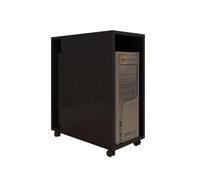 KZKZK Support de Tour hôte PC Mobile Double Couche, Support de Rangement for Armoire hôte d'ordinateur, s'applique à la Chambre d'étude de Bureau, Peut Supporter 50 Kg(Black)