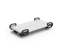 KZKZK Support d'ordinateur de Bureau, Plateau Mobile, avec 4 roulettes verrouillables, s'applique au Bureau, à la Chambre à Coucher, au café Internet, Peut Supporter 15 kg(White,29x51x8.5cm)