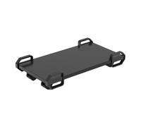 KZKZK Support d'ordinateur de Bureau, Plateau Mobile, avec 4 roulettes verrouillables, s'applique au Bureau, à la Chambre à Coucher, au café Internet, Peut Supporter 15 kg(Black,29x51x8.5cm)