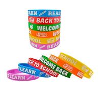KZL Bracelets en silicone de retour à la racelets de motivation pour étudiants et enseignants, 6.7cm, Silicone, Agate