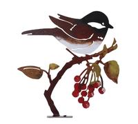 Kznifmk 1 PCS Piquet pour Panneau de Jardin Décoratif Oiseau Piquets de Jardin, Métal Artisanat de Jardin Cadeau d'anniversaire pour Maman, D