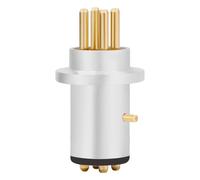 Kznifmk 1 Pièce DIN Plaqué Or Prise Platine Bras de Lecture 4 Broches Mâle Connecteur DIN Pièces Accessoires pour REGA Linn ROKSAN Project Grace