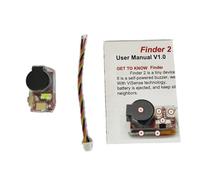 Kznifmk 1 Pièce Finder 2 5V Buzzer Tracker SuperLoud 105dB avec Batterie Intégrée LED Auto-Alimentée Couleur Aléatoire pour Drone FPV Racing Micro-Type Long Range LR4