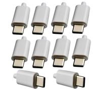 Kznifmk 10Pcs 12V PD/QC Decoy Board Module de Charge avec Coque PD 2 3.0 DC Trigger USB Type-C Mâle QC4 Connecteur de Charge Blanc