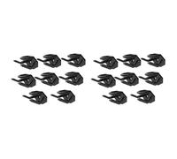 Kznifmk 16 PièCes Crochets à Chapeau pour Porte-Chapeau Mural pour Casquette de Baseball Chapeau Affichage Chapeau Cintres pour Mur Noir