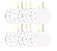 Kznifmk 16 Pièces de Décorations Vierges en Métal pour Décoration d'arbre de Noël, Ornements Vierges, Bricolage, Artisanat Fait Main