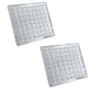 Kznifmk 2 Pièces Boîte de Présentation de Coquillages Magnétiques Diamant Pierres Précieuses Perles Stockage Affichage Organisateur Boîte Grilles Acrylique Transparent C