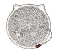 Kznifmk 2 Pièces Corde de Coton Chat Griffoir Conseil Chat Griffoir Tapis Lit Tapis Griffe Aiguiseur Grattoirs pour Chat Meulage Tampon à Ongles, D