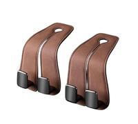 Kznifmk 2 Pièces Crochet Double de Dossier de Siège de Voiture Crochet de Dossier de Siège Personnalisé pour Pièces de Rechange de Véhicule de Voiture Crochet de Suspension en Métal Intérieur Marron