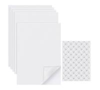 Kznifmk 20 Pièces 8,3 X 11,7 Pouces Stabilisateur de Broderie Soluble dans l'eau pour Motifs de Broderie à la Machine et à la Main