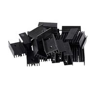 Kznifmk 20xnoir Aluminium radiateur Dissipateur 25 x 15 x 10mm pour TO-220 IC