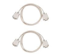 Kznifmk 2X 1,4M RS232 DB9 9 Broches Male A Video VGA Cable Adaptateur Male 15 Broches Gris Clair