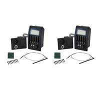 Kznifmk 2X 5 Bandes Prener LC5 Guitare Acoustique Préampli EQ LCD Tuner Piézo éGaliseur