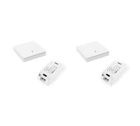 Kznifmk 2X Commutateur D'ÉClairage Intelligent Sans 433MHz ContrôLe D'ÉClairage Commutateur Intelligent AC 90-250V 10A Module (1 W et 1 C)