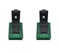 Kznifmk 2X QFN8 DFN8 WSON8 Prise de Programmation Pas de Broche 1,27 mm Taille du Corps IC 6X8 mm Prise de Test à Clapet Adaptateur ZIF Prise Kelivn