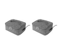 Kznifmk 2X USB Portable Chauffe-Plats ÉLectrique BoîTe à DéJeuner Chauffage des Aliments Bento Pochette Thermique Sac à DéJeuner Isolé sans Affichage