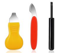 Kznifmk 3 PCS Outil de Retrait du Dos de la Montre Pry Ouvre-Boîtier de la Montre Kit D'Outils de Réparation de Remplacement de Batterie Facile à Installer