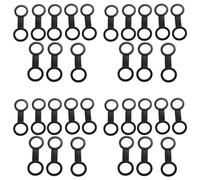 Kznifmk 32 Pièces Plongée sous-Marine Plongée Plongée sous-Marine Silicone Plongeur Masque Sangle Gardien Titulaire Clips de Retenue Attache Vitesse Pièce de Rechange Accessoires Noir