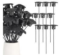 Kznifmk 36 Pièces Chapeau de Graduation Paillettes Pics Chapeau en Mousse Pics pour Grad Table Centre de Table Vase Remplissage Décoration