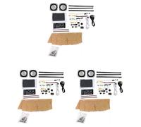 Kznifmk 3X Assemblage Audio Bluetooth Multifonction Double Canal Kit ÉLectronique Bricolage Haut-Parleur MP3 PièCes de Soudage