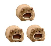 Kznifmk 3X Cage Suspendue Chaude d'hiver pour Les Rats et Le Hamster Hamac Mignon Maison d'ours avec Tapis de Lit pour Les Petits Animaux A Fourrure