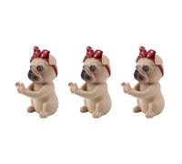 Kznifmk 3X Chien Chien Verres Titulaire Support Lunettes de Retenue Lunettes de Soleil Affichage Mignon Cadeau ()