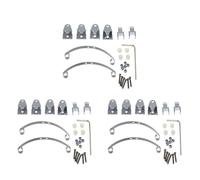 Kznifmk 3X Ensemble de Suspension à Ressort à Lames en Acier pour Camion et Chenille B14 B16 B24 B36 Ural Q60 Q61 Q62 Q63 Q64 6X6, Argent