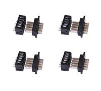 Kznifmk 4 Paire de Connecteurs de DéCharge de Batterie de VéLo ÉLectrique 5 Broches Mâle et Prise d'alimentation de Batterie pour PièCes de Cyclisme de VéLo ÉLectrique Hailong