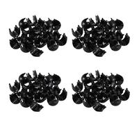 Kznifmk 40 PièCes SéRies Filet d'escalade Filet de Connecteur en Plastique Accessoires d'escalade à Boucle pour L'ExtéRieur Amusement PièCes de Corde d'escalade Osciller Noir