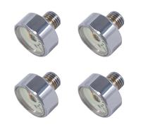 Kznifmk 4X Nouveau ManomèTre de Pression de Bouteille de Poney de PlongéE sous-Marine 1 Pouce 350 Bar / 5000 PSI 7/16 Pouces-20UNF Fils