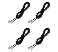 Kznifmk 4X RJ11 6P4C Cable Cordon de Telephone ADSL Modem 2 Metres