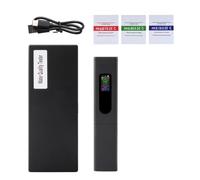 Kznifmk 5 en 1 Compteur de Salinité PH Testeur de Qualité de L'Eau Numérique EC TDS Moniteur de Température Test Rechargeable pour Piscine Hydroponique D'Aquarium