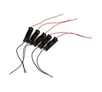 Kznifmk 5Pcs 15.2Cm Tuyau en Plastique en Plastique 1 X 1.5V AAA Support de BoîTier de Stockage de Batterie Noir
