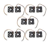 Kznifmk 5pièces 60mm 6cm DC 12V 3 Pin Boitiers D'Ordinateurs Refroidisseur CPU Ventilateur de Refroidissement Noir 2 Pcs