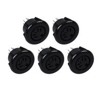 Kznifmk 5X Fiche 5 Broches DIN Adaptateur pour Connecteur de Cable A Clavier Monte sur Panneau