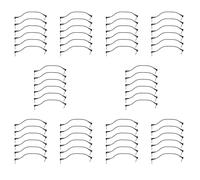 Kznifmk 60 Pièces 6 Pouces Câbles de Patch de Guitare, Cordon de Câble D'Effet de Câble de Pédale de Guitare Noir, 1/4 Pouce Câble de Patch de Guitare à Angle Droit