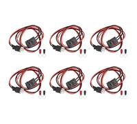 Kznifmk 6X 30A 1M Fusible 6 PIN Cable de Cordon d'alimentation A Ondes Courtes pour FT-857D FT-897D