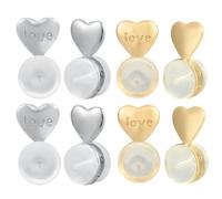 Kznifmk 8 Pièces Fermoirs de Boucles d'oreilles pour Oreilles Tombantes, Remplacements de Fermoirs de Boucles d'oreilles pour Boucles d'oreilles Lourdes, Or + Argent