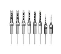 Kznifmk 8 Pièces Forets à Trous Carrés pour le Travail Du Bois, Ciseau à Mortaiser à Bois, Foret à Mortaiser à Trous Carrés pour Mortaiser